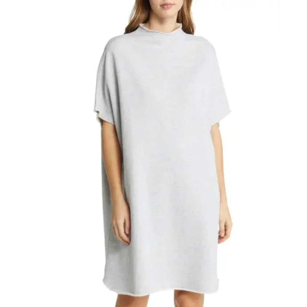 Frank &‎ Eileen Ella The Easiest Dress Triple Fleece Gray Melange Size XS Small